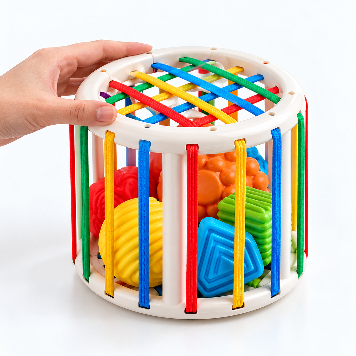Rainbow Baby Sensory Activity Toy — Variants and scale