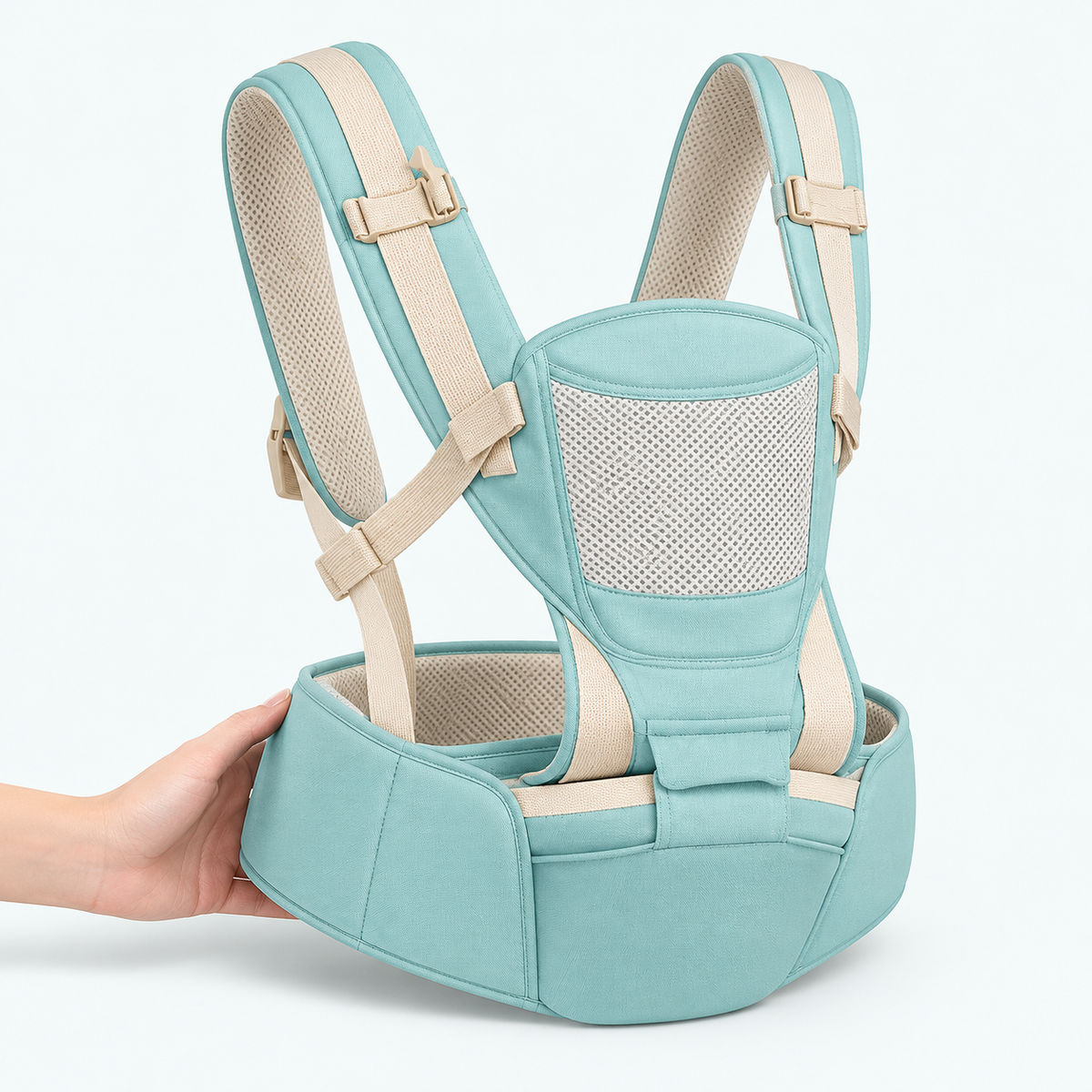 Multifunctional Baby Carrier & Waist Seat — variants and scale