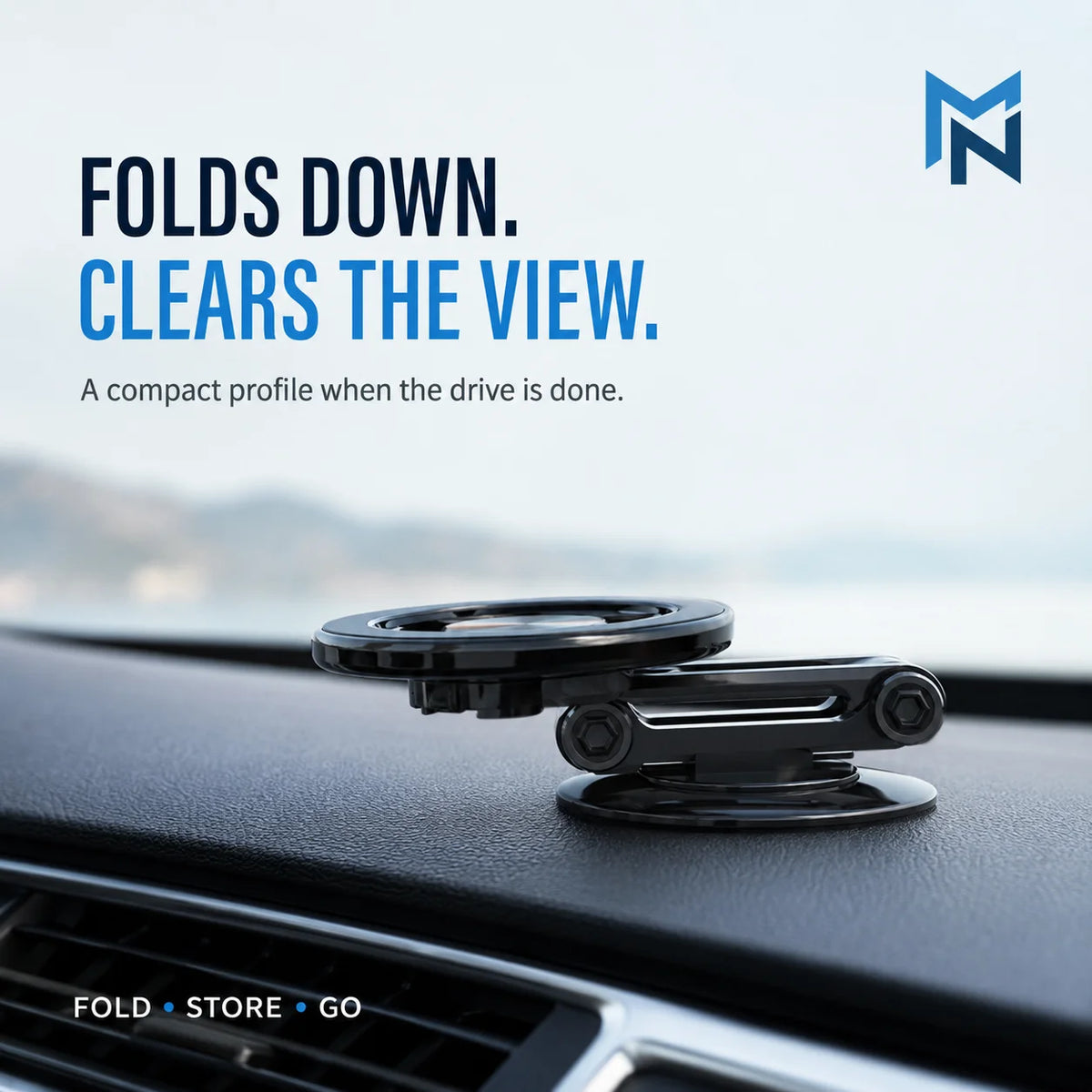 Drive View Foldable Magnetic Car Phone Mount