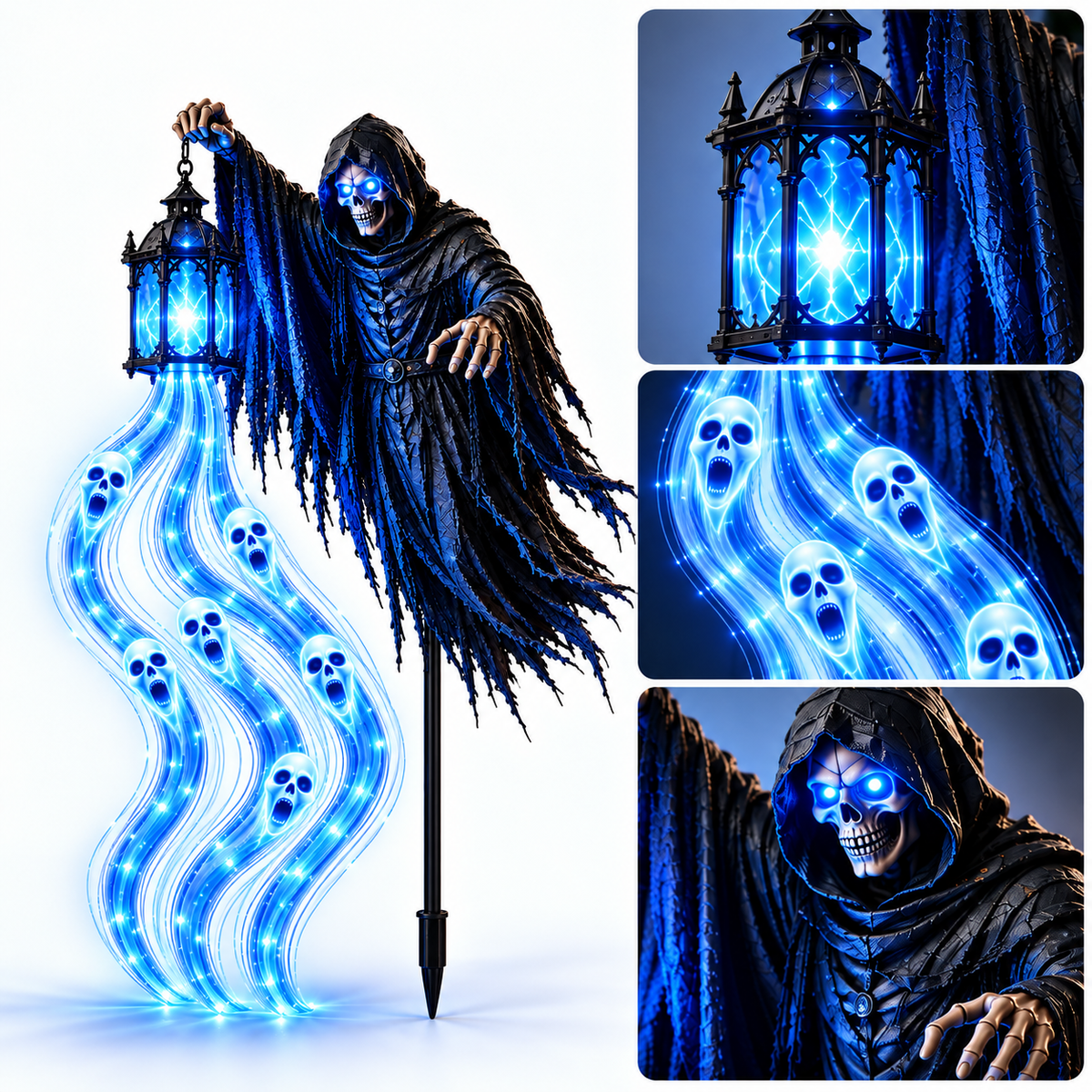 Ghost reaper lantern close-up