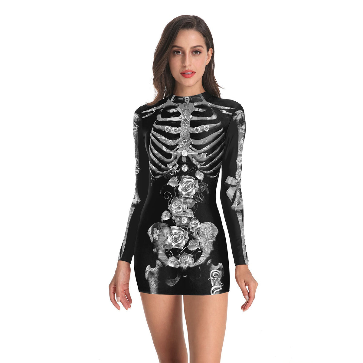 Women’s Halloween Nurse Costume Dress — lifestyle use image