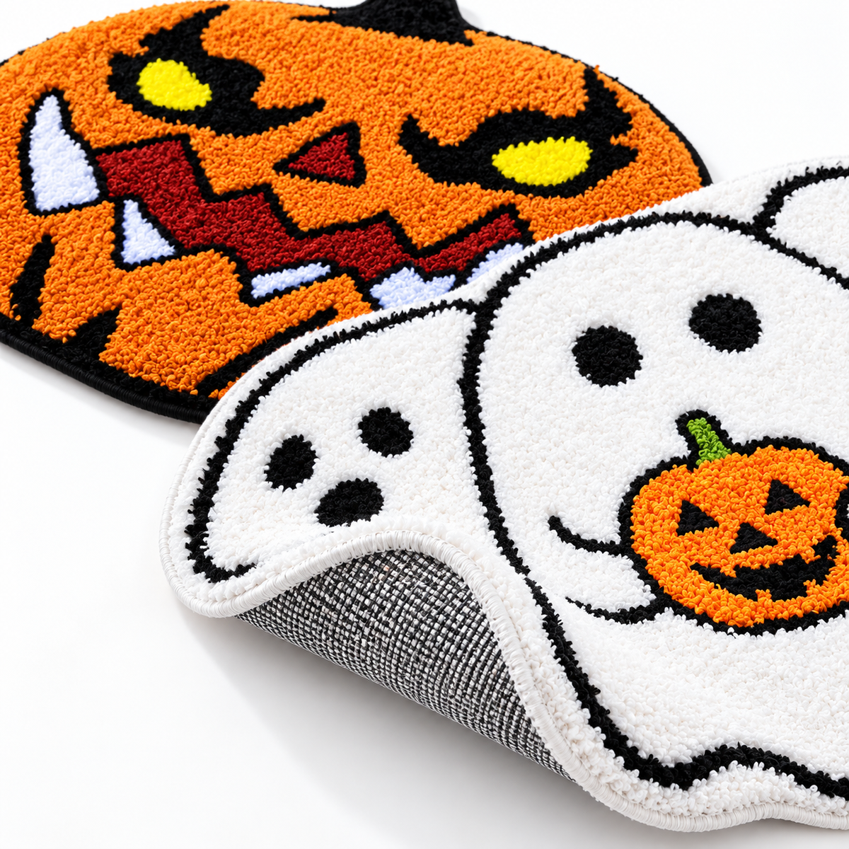 Halloween Faux-Cashmere Decorative Floor Mat — detail product view