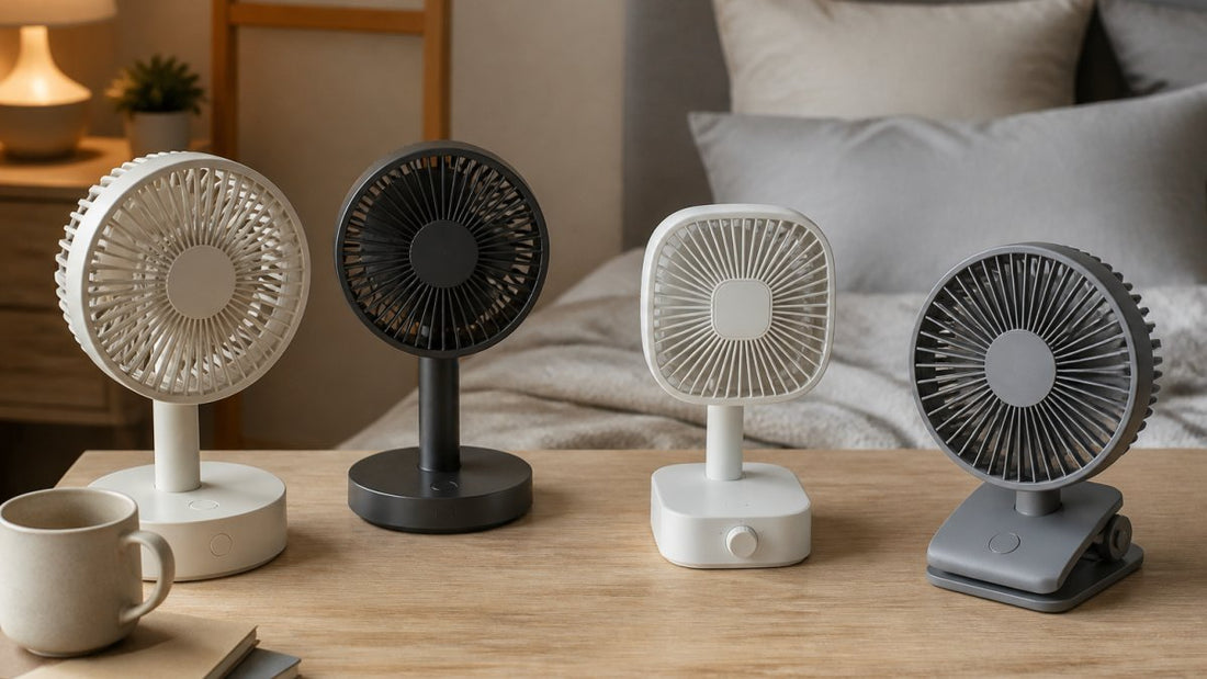 4 Quiet Rechargeable Desk Fans for Bedroom Comfort