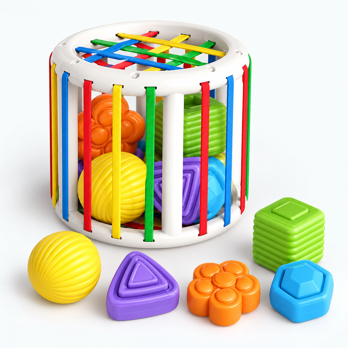 Rainbow Baby Sensory Activity Toy — Alternate view