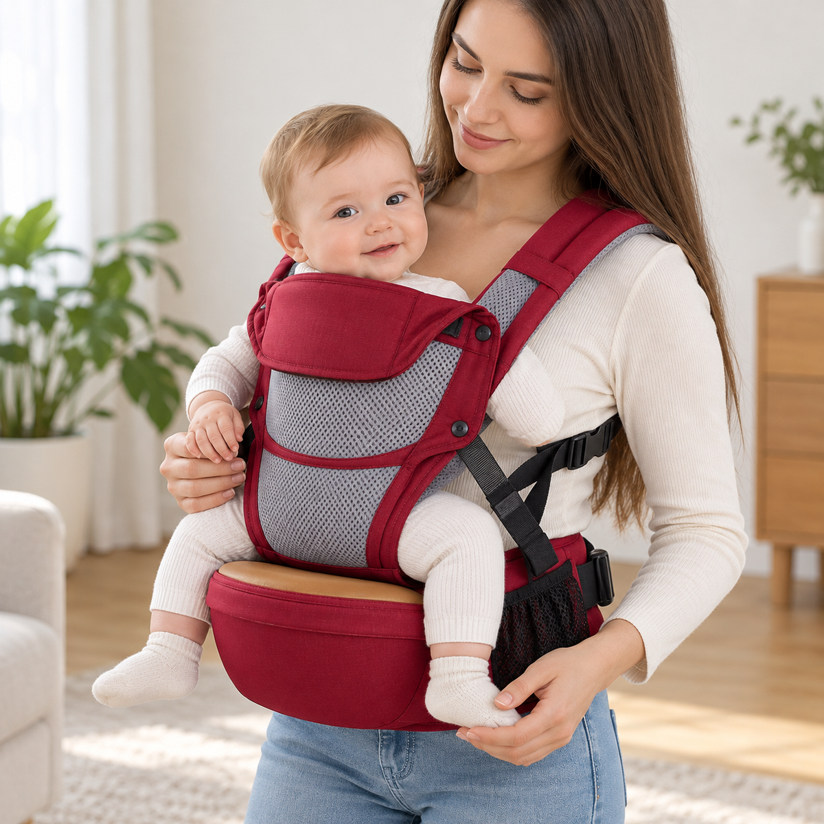 Four-Season Baby Carrier Waist Seat — Lifestyle