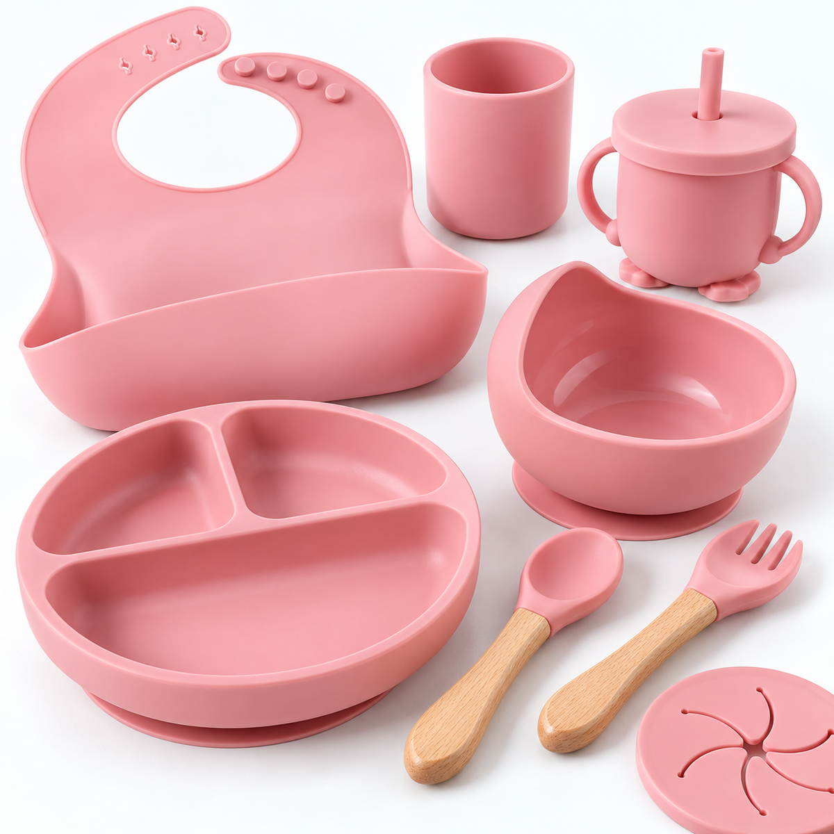 10-Piece Silicone Baby Feeding Set — Product detail
