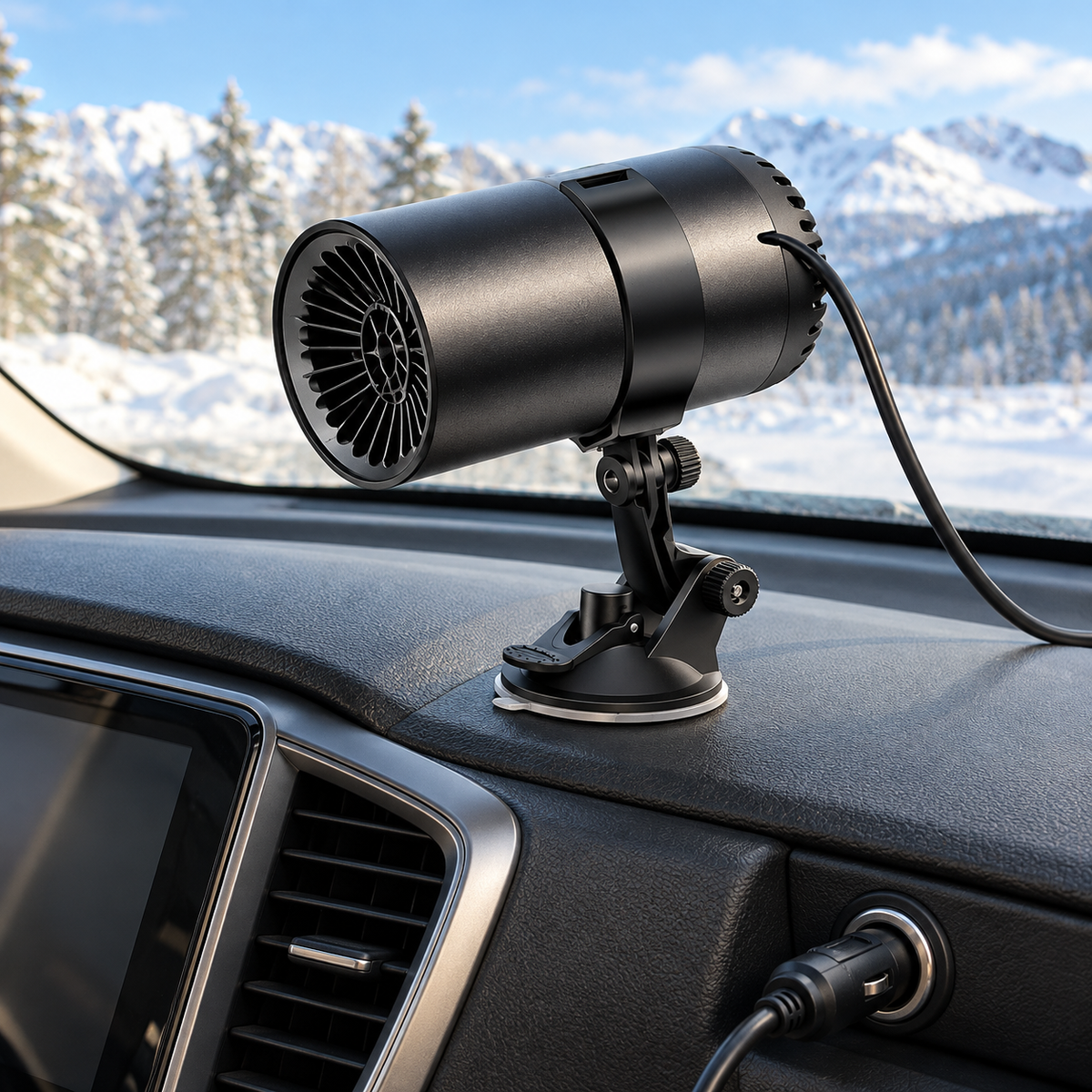 12V/24V Car Heater & Windshield Defroster — Lifestyle