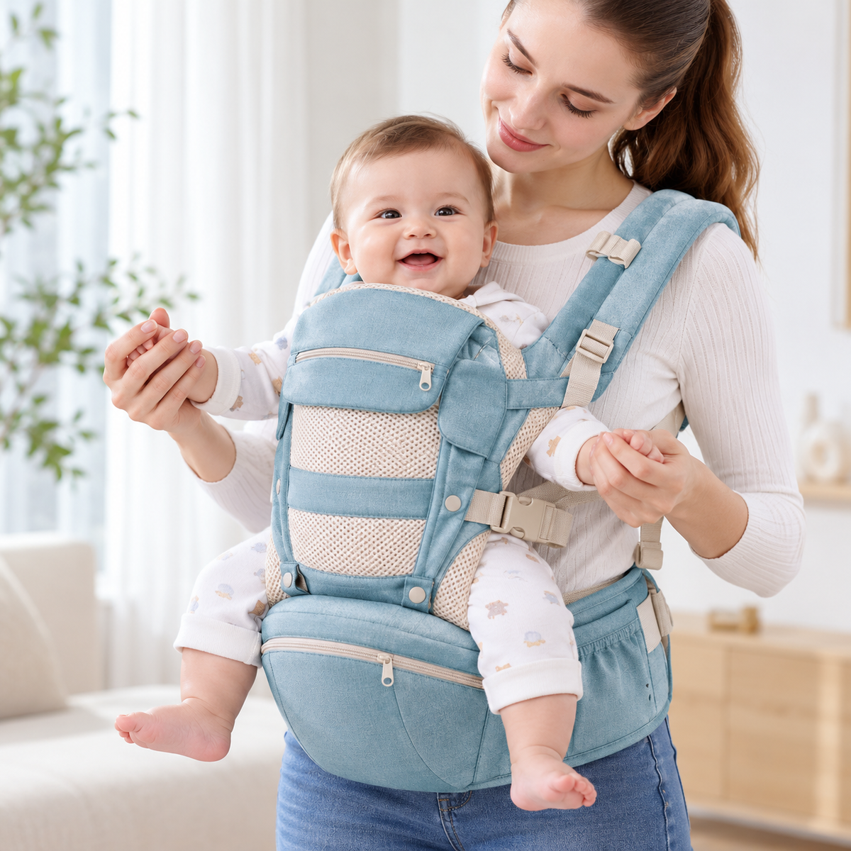 Multifunctional Baby Carrier & Waist Seat — lifestyle view
