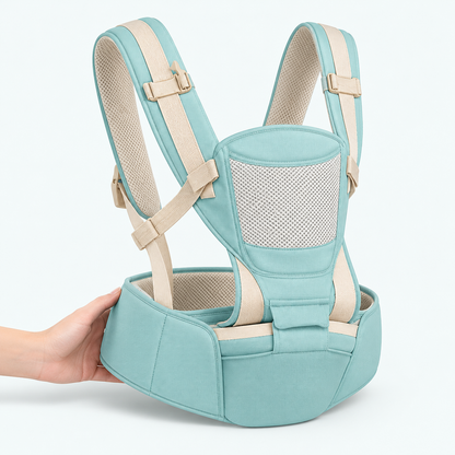 Multifunctional Baby Carrier & Waist Seat — variants and scale
