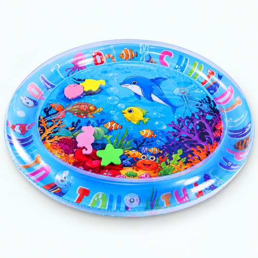 Inflatable Baby Tummy-Time Water Mat — hero view