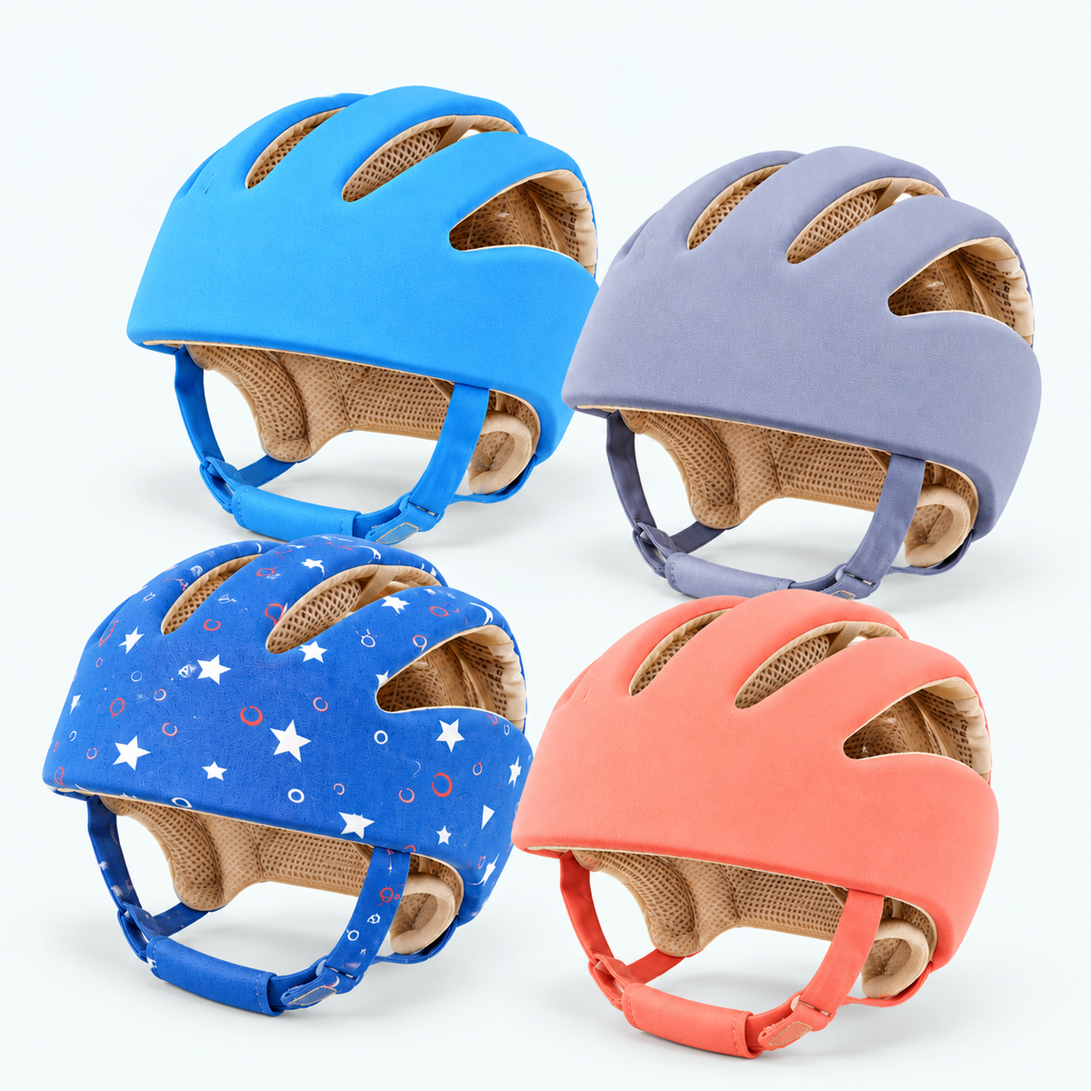 Adjustable Baby Head Protection Hat — variants and scale