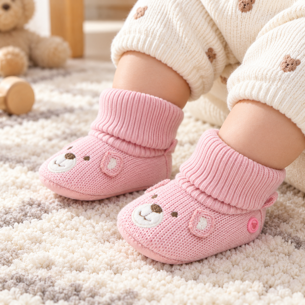 Soft-Sole Baby First-Walker Shoes — lifestyle view