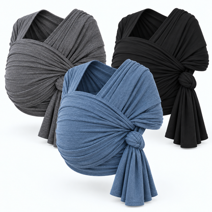 One-Piece Stretch Baby Wrap Carrier — variants and scale