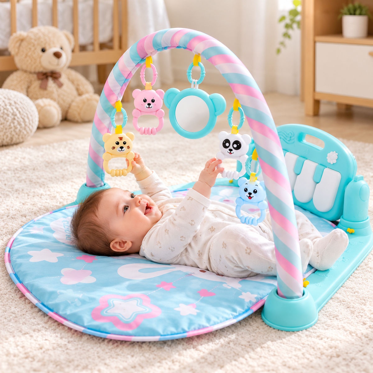 Musical Baby Play Mat & Piano Gym — lifestyle view