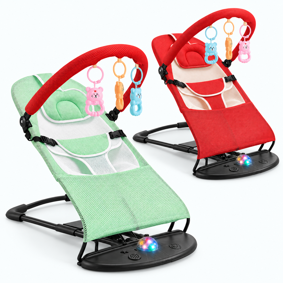 Musical Mesh Baby Bouncer & Rocker — variants and scale