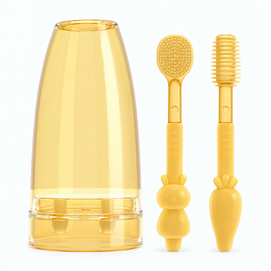Soft Baby Toothbrush & Tongue Cleaner Set — hero view