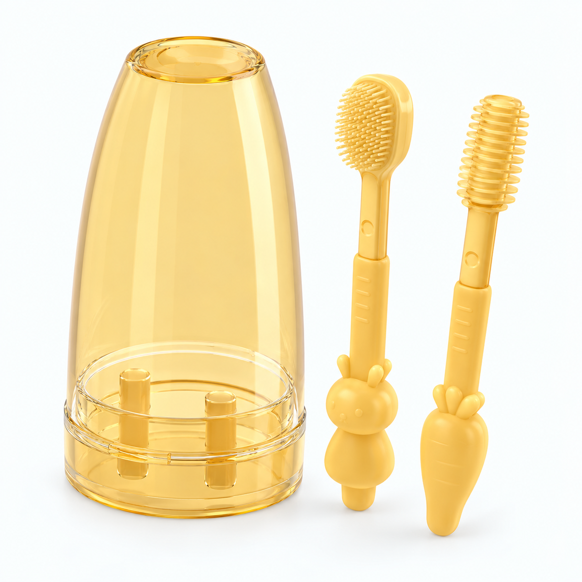 Soft Baby Toothbrush & Tongue Cleaner Set — alternate view
