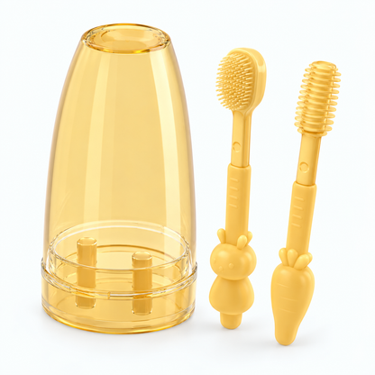 Soft Baby Toothbrush & Tongue Cleaner Set — alternate view
