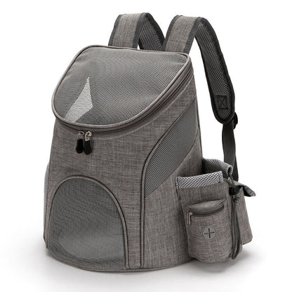 Foldable mesh pet carrier backpack product gallery photo