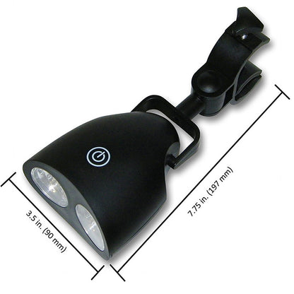 Dual-Head Clip-On Grill Light