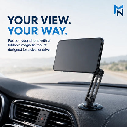 Drive View Foldable Magnetic Car Phone Mount