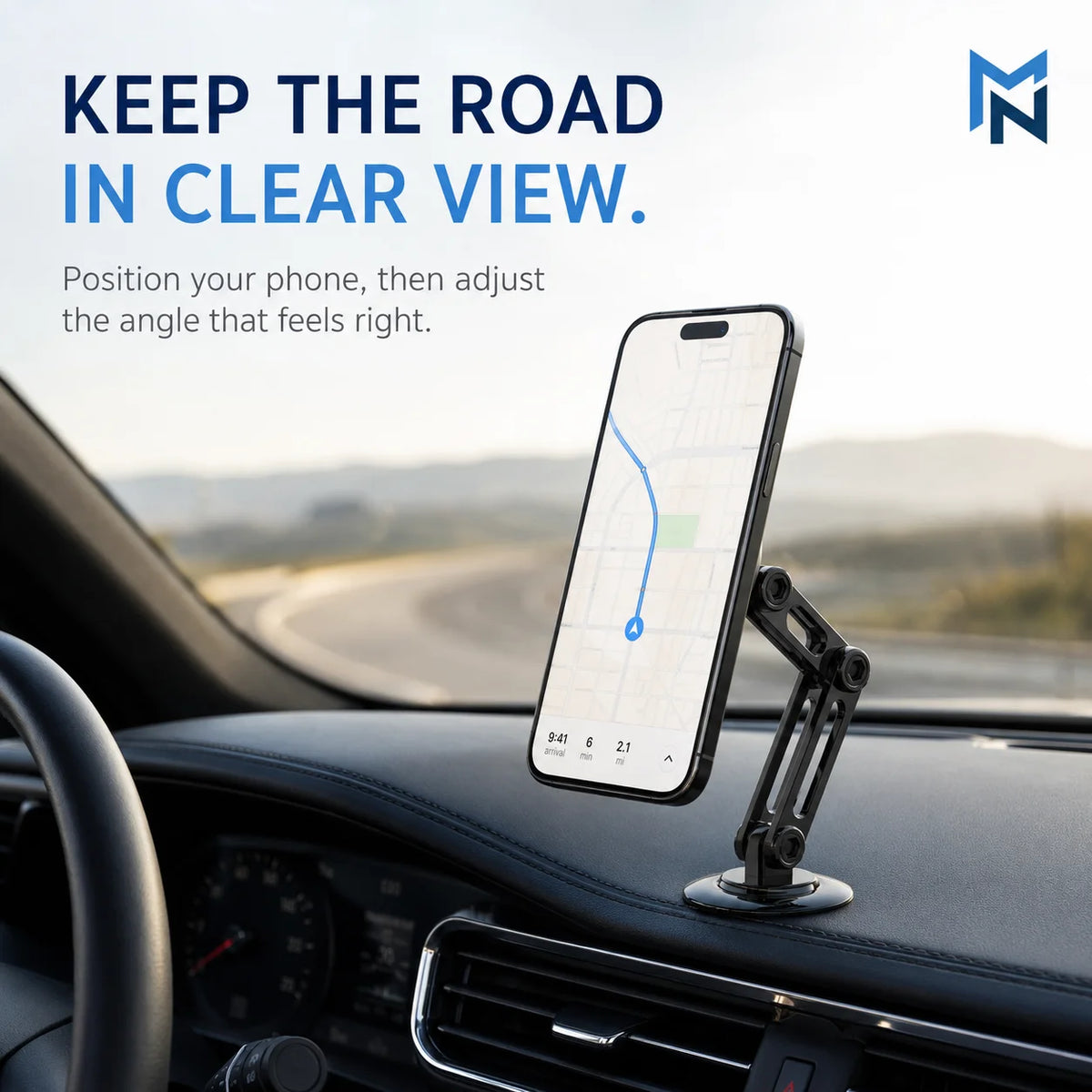 Drive View Foldable Magnetic Car Phone Mount