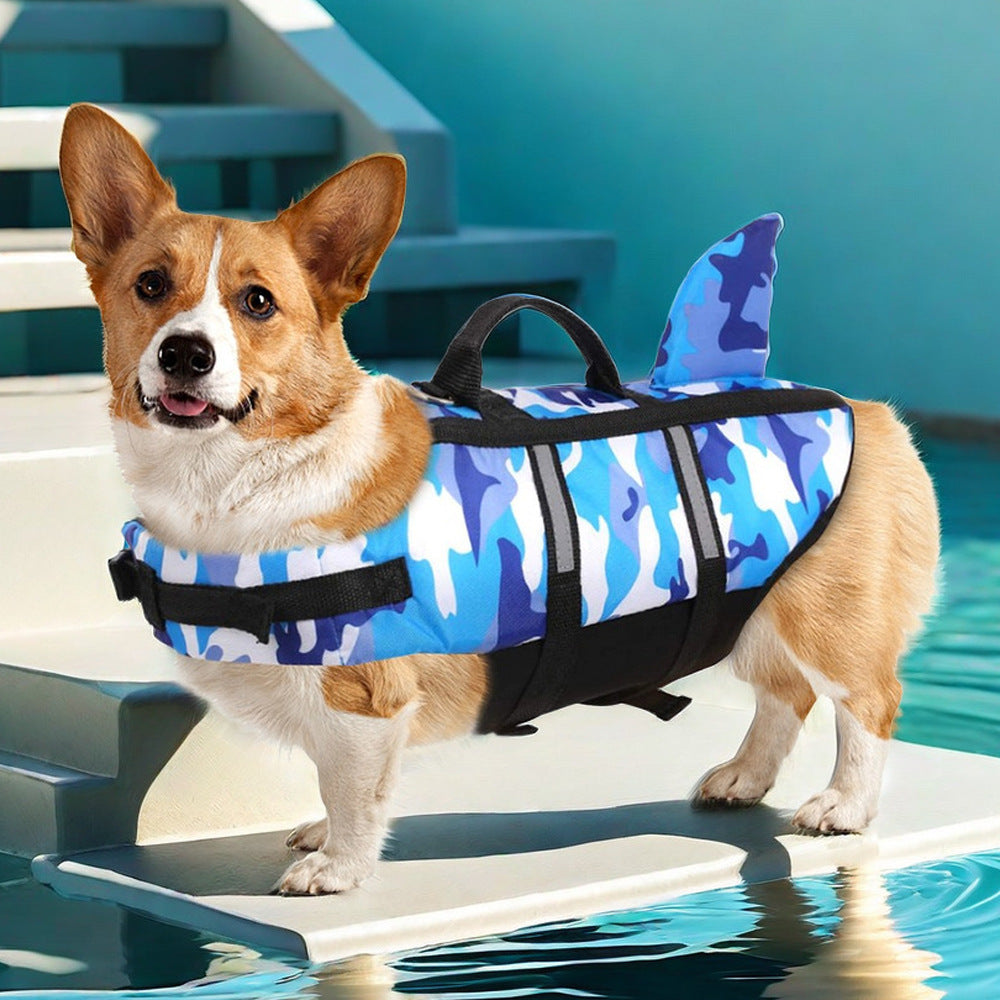 Shark Fin Camouflage Dog Life Jacket