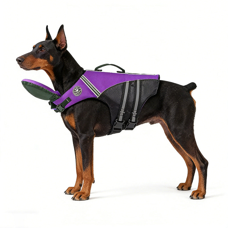Reflective Handle Dog Life Jacket