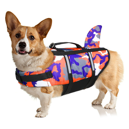 Shark Fin Camouflage Dog Life Jacket