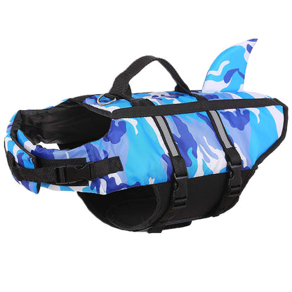 Shark Fin Camouflage Dog Life Jacket