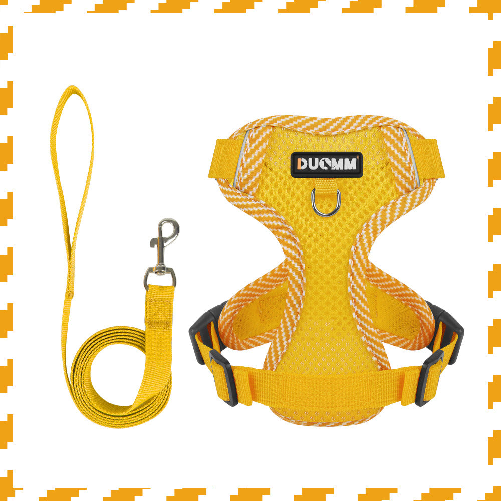 Reflective Mesh Pet Harness Set
