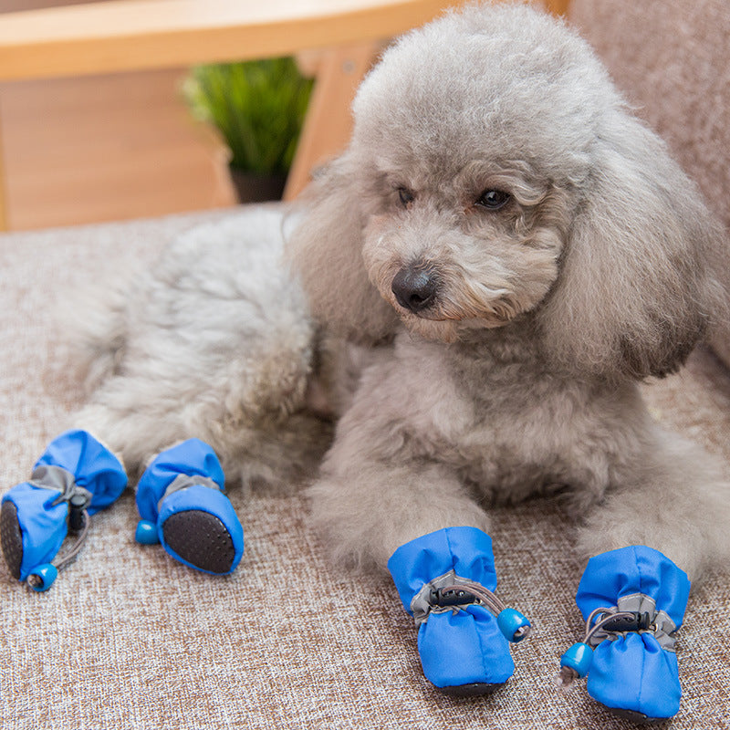 Reflective Drawstring Dog Boots