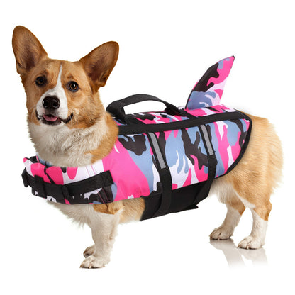 Shark Fin Camouflage Dog Life Jacket