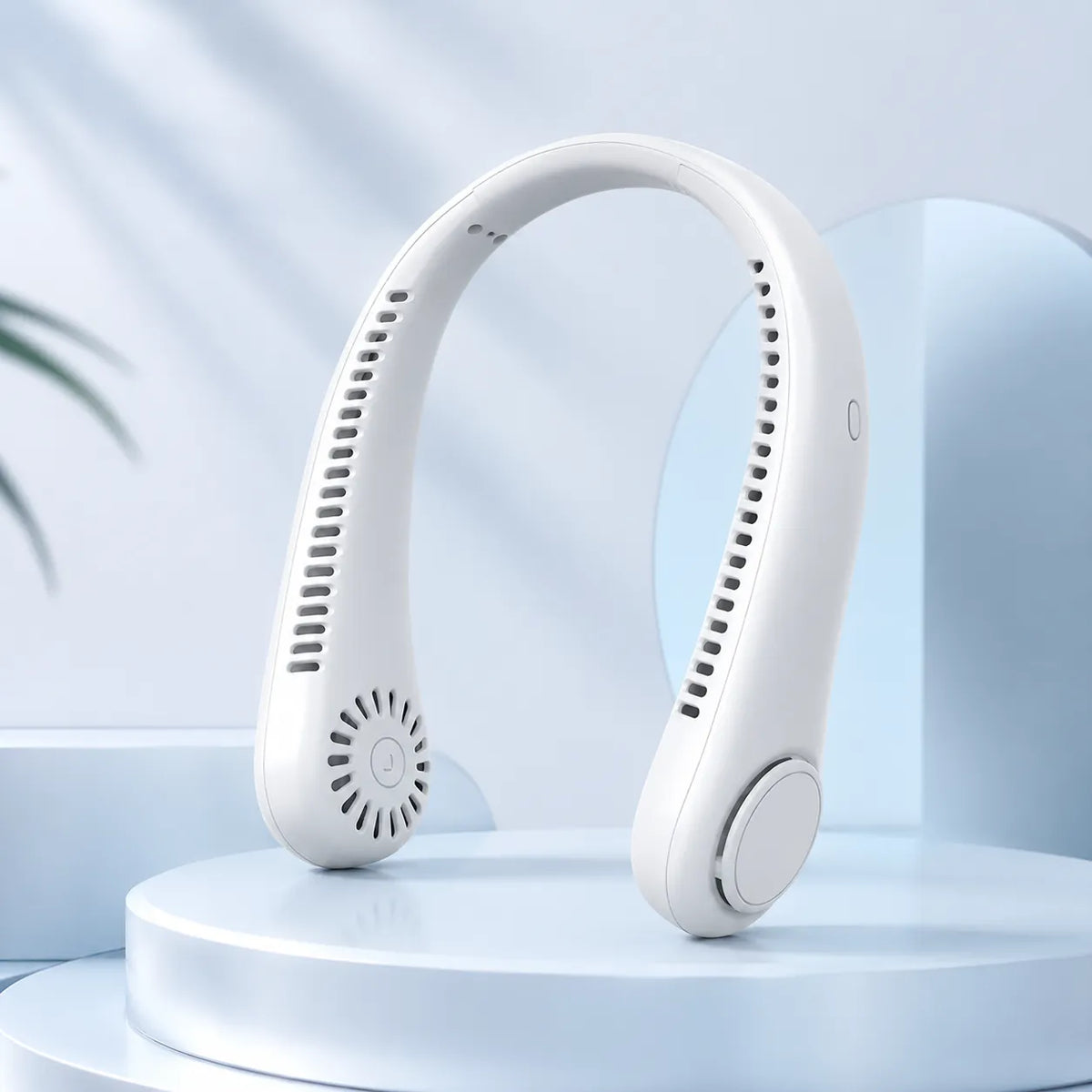 white neck fan
