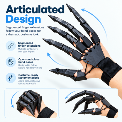 Articulated Skeleton Finger Props — lifestyle presentation