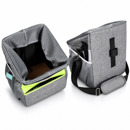 Bicycle pet carrier basket detail photo