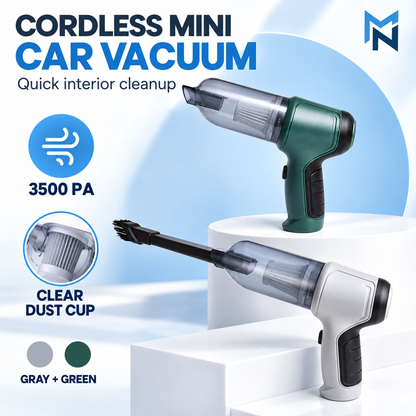 Cordless mini car vacuum feature highlights