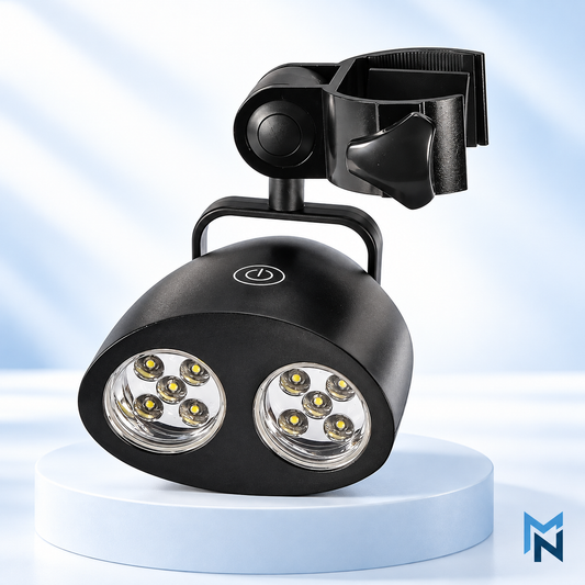Dual-head clip-on grill light studio photo