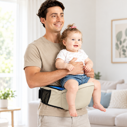 45° Ergonomic Baby Carrier Waist Seat — lifestyle view