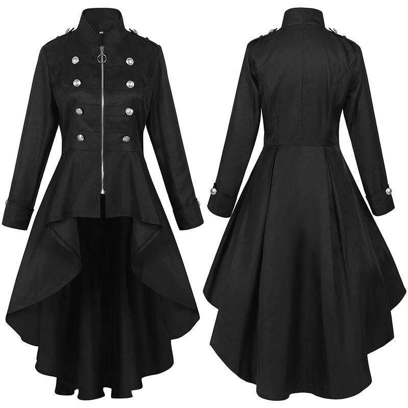 Black Gothic Victorian tailcoat dress
