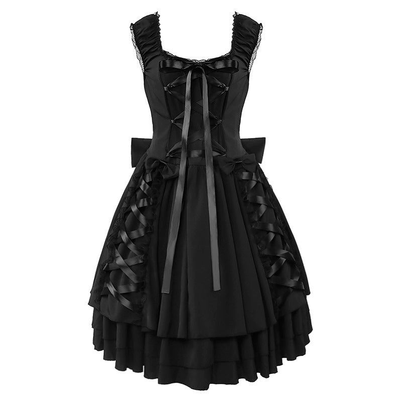 Black Gothic maid dress