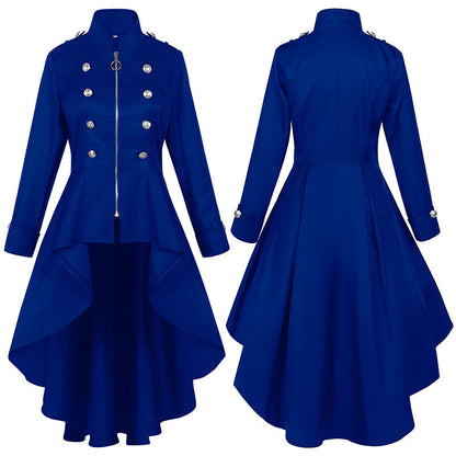 Blue Victorian tailcoat dress