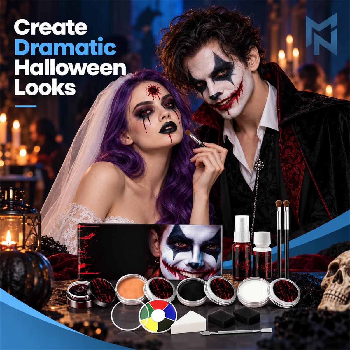 Halloween Face Paint Kit — feature overview