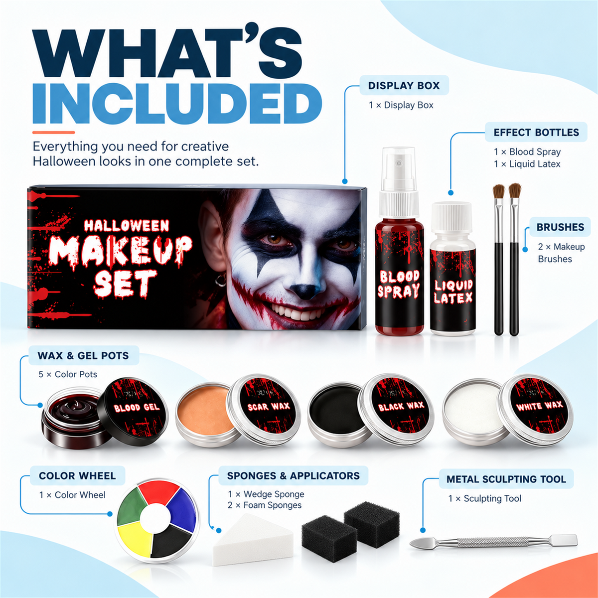 Halloween Face Paint Kit — lifestyle presentation