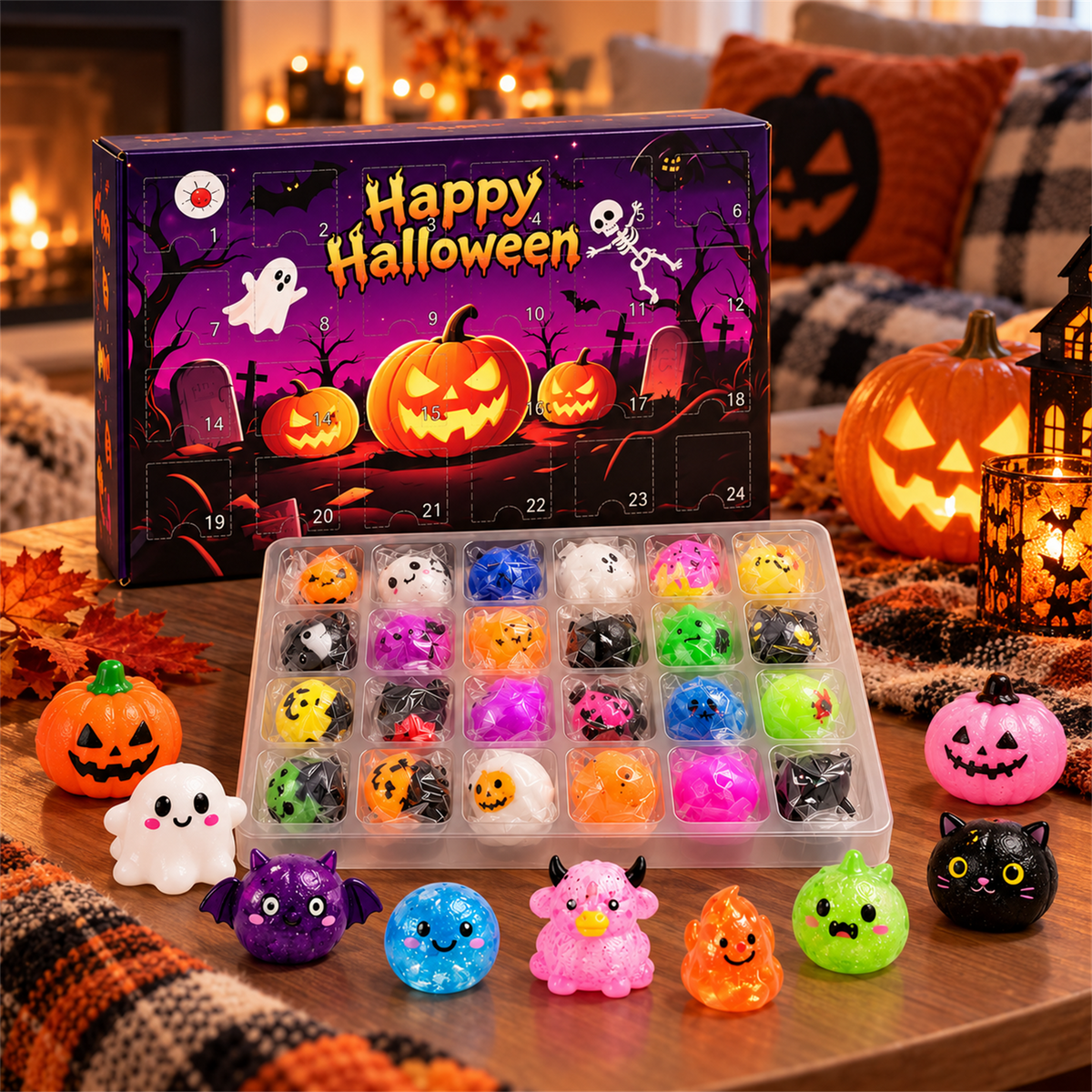 Halloween Squeeze Toy Advent Calendar — feature overview