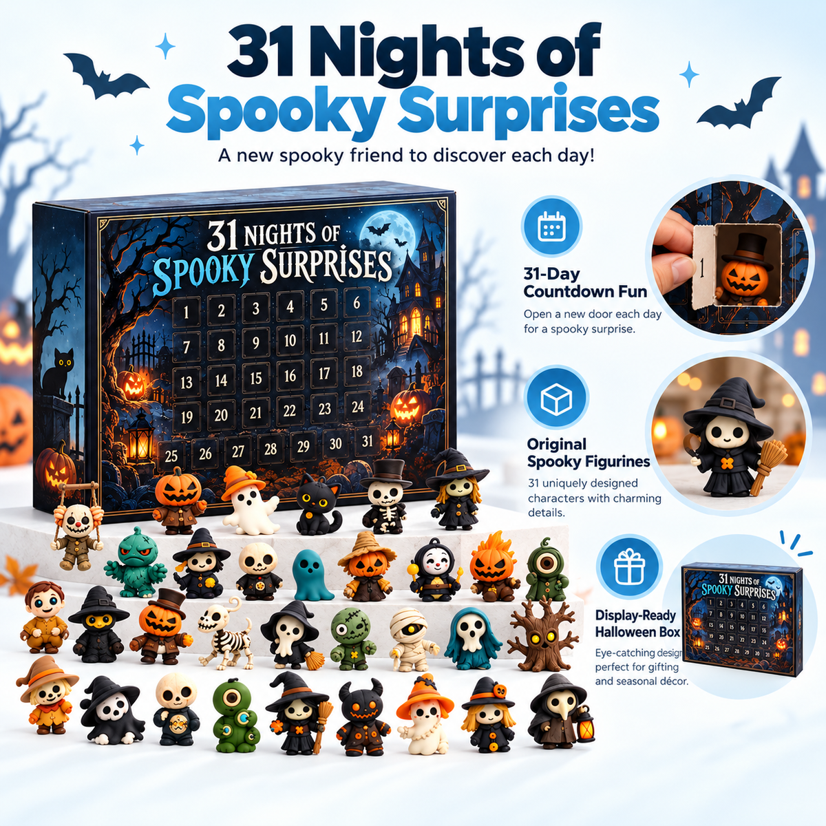 31 nights of spooky surprises calendar details