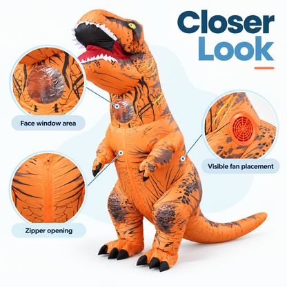 Inflatable Dinosaur Costume Collection — detail view