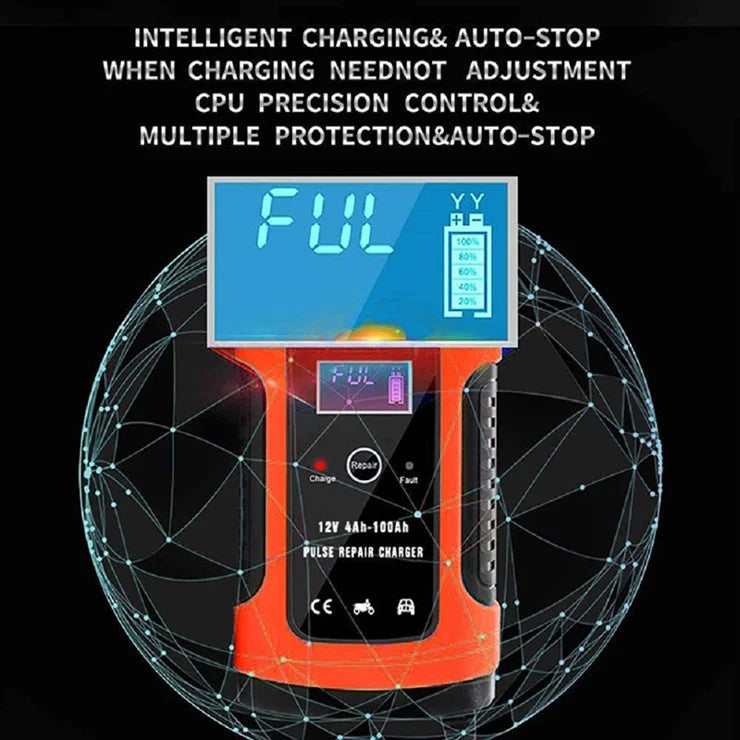 Intelligent charging and automatic stop display