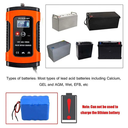 Compatible 12V lead-acid battery types