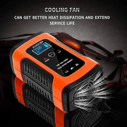 Built-in cooling fan on FOXSUR smart charger